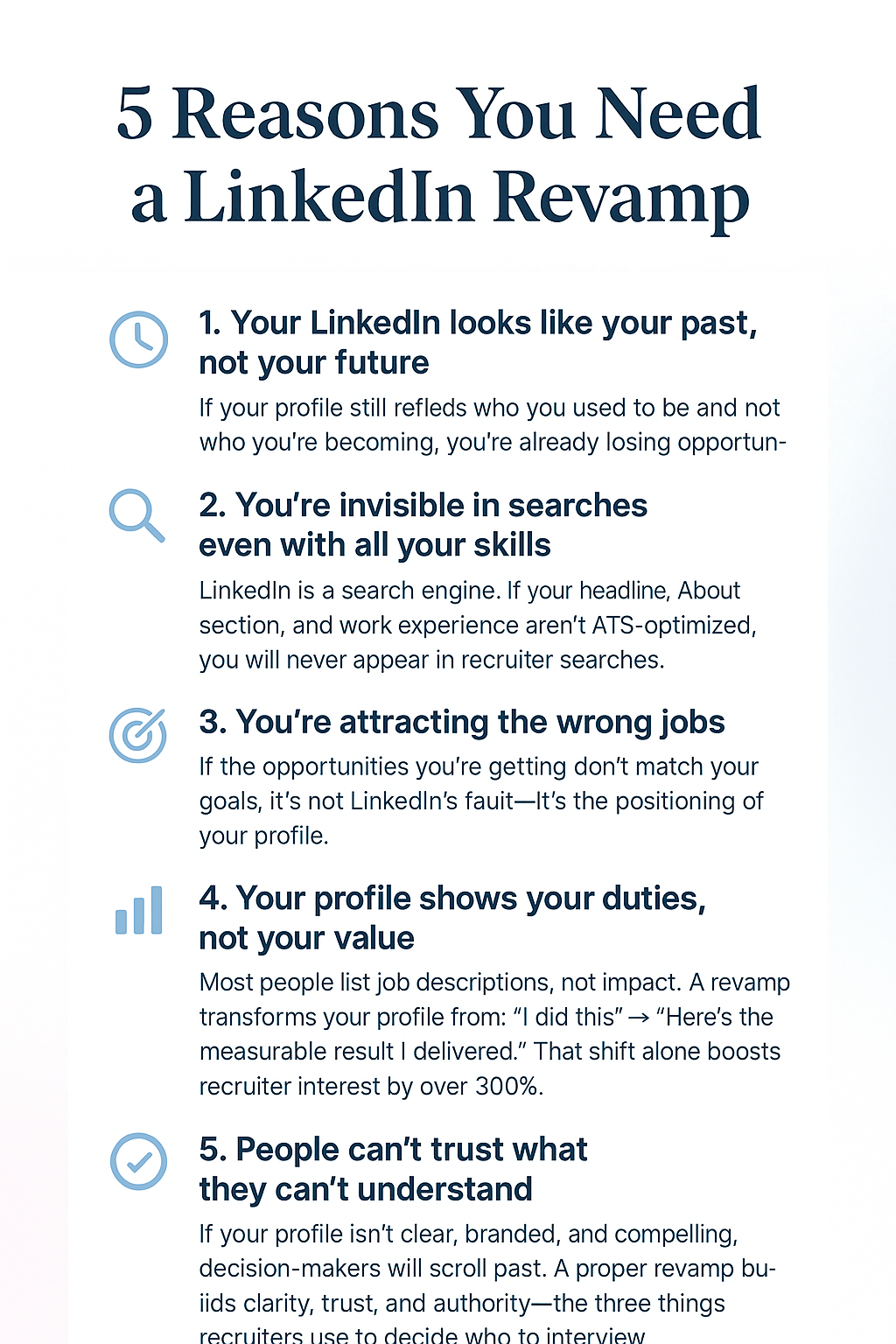 5 Reasons You Need a LinkedIn Revamp (And How It Can Transform Your Career)